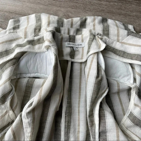 Heartloom  Striped Linen Blend Blazer - Picture 8 of 13